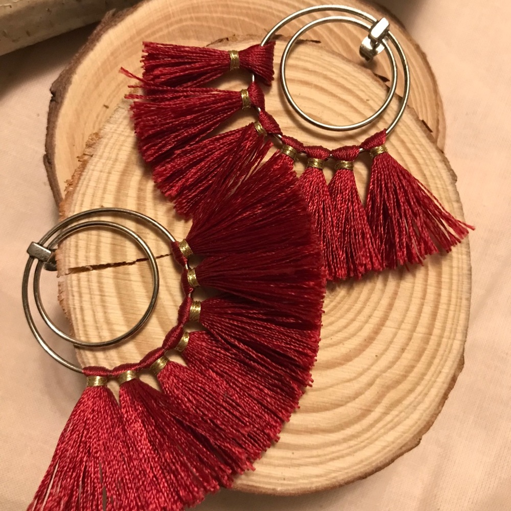 JCREW fan earrings